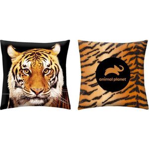 Animal Planet Kussen Tijger - 40 x 40 cm - Polyester
