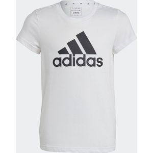 adidas Sportswear Essentials Big Logo Katoenen T-shirt - Kinderen - Wit- 164