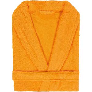 Badjas Badstof Uni Pure Royal met Shawlkraag Maat L Goudgeel col 2240