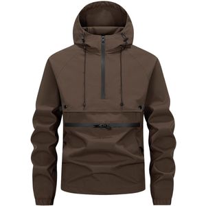 YOUTHUP Heren Jack - Losse Pasvorm en Grote Zak jas - S