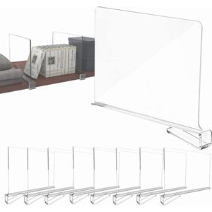 Transparante Plankverdelers - 30 x 20 cm - Acryl - Multifunctioneel - Slaapkamer Opslag Kledingkast