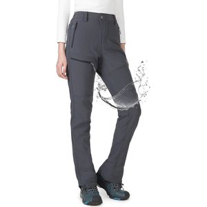 Waterdichte Thermobroek voor Dames - Gevoerd Softshell Outdoor Skibroek, Winter Trekkingbroek, Sneeuw- en Regenbroek
