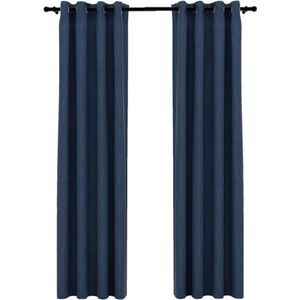 vidaXL-Gordijnen-linnen-look-verduisterend-ogen-2-st-140x225-cm-blauw