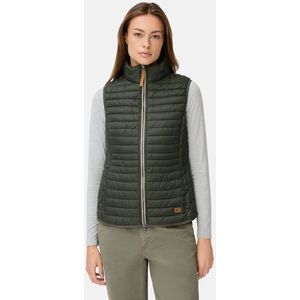 camel active Gewatteerd vest gemaakt van gerecycled polyamide - Maat womenswear-34 - Donkergroen