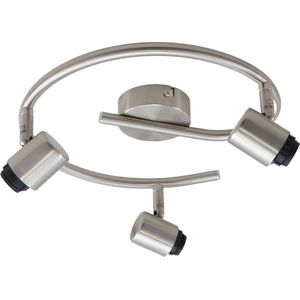 Olucia - Aluminium plafondfitting zilver, Rika - Vorm: Rond