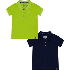 Koko Noko - 2pack - Polo Shirts - Neon Yellow - Navy - Maat 50-56