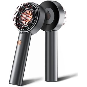 Azomor® Waterdichte elektrische hoofdhuidmassageborstel met rode lichttherapie en olieapplicator