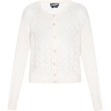 DreiMaster - Vintage - Gebreid Vest - Wolwit