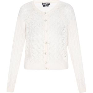 DreiMaster - Vintage - Gebreid Vest - Wolwit