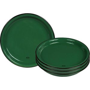 CABANAZ - bord, keramiek, SMALL PLATE, doorsnede 15.6 cm, groen, set/4