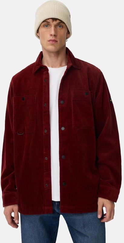 camel active - Corduroy Overshirt - Steengrijs