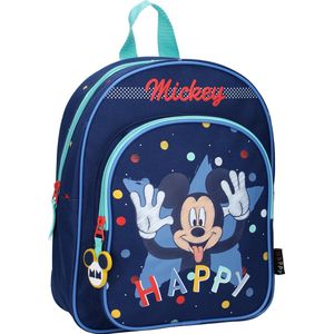 Disney Rugzak Mickey Mouse Happiness 31 X 25 X 9 Cm Blauw