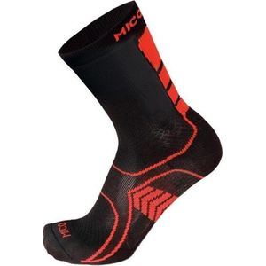 Mico Bike hoge wielrensok zwart/rood M
