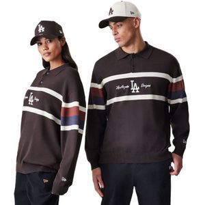 New Era - Mlb Rugby La Dodgers - Poloshirt - Bruin - Lange Mouw