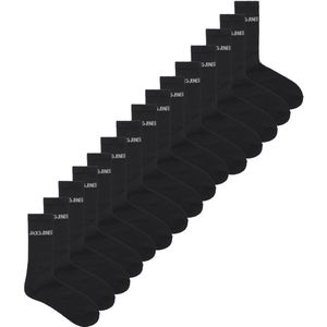Jack & Jones Sportsokken Heren JACREGEN - 15 paar Crew Heren sokken - Zwart - Maat 41/46