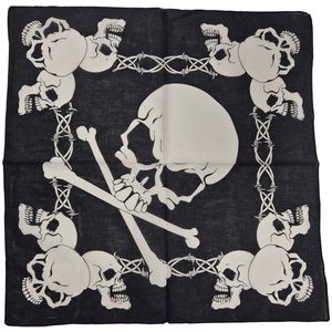 Zakdoek doodskop skull 56x56 cm