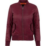 Urban Classics - Basic Bomber jacket - S - Bordeaux rood