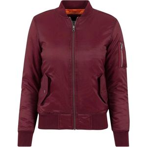 Urban Classics - Basic Bomber jacket - S - Bordeaux rood