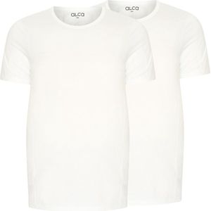 Alca Authentic 2-Pck Heren T-Shirt O-Neck White 3XL