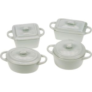 Cosy&Trendy Apero Potjes Met Deksel - Set-4