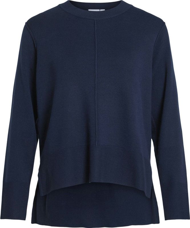 Vila - Viostria O-neck Knit Top-noos - Trui - Navy Blazer