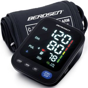 Bloeddrukmeter voor bovenarm met Poolse berichten en Bluetooth BD-123 Berdsen