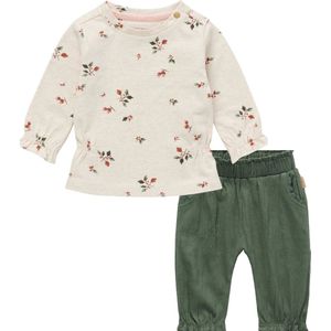 Noppies baby kledingset: Shirt Luohe Oatmeal en Broek Lobito Thyme maat 68
