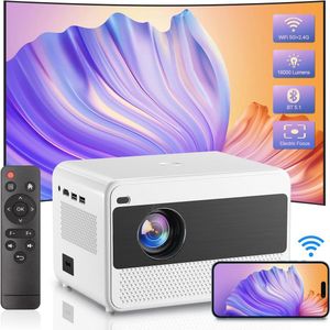 Draagbare Full HD 1080p Projector met 5G WiFi en Bluetooth - Ideaal voor Thuisbioscoop en Gaming