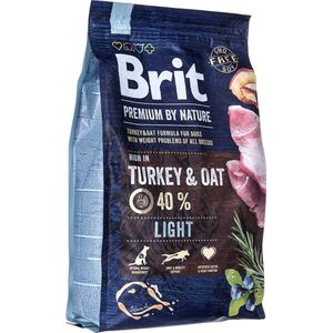 Brit Premium by Nature Light - droogvoer voor hond - 3 kg