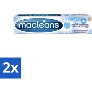 Macleans - Tandpasta - Whitening - Verwijdert Vlekken & Versterkt Tandglazuur - 100 ml - Voordeelverpakking - 2 stuks