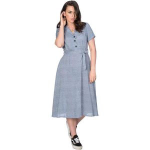 Dancing Days - DITZY FLORAL Lange jurk - 2XL - Blauw