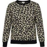 ONLY CARMAKOMA - CARIBI JQ LS O-NECK KNT - Gebreide Pullover - Dames