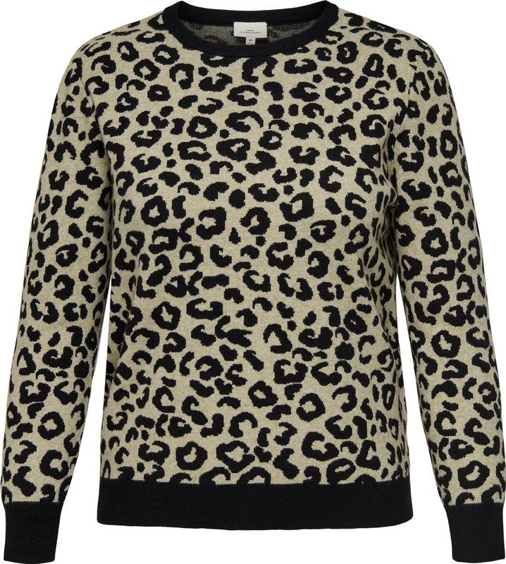 ONLY CARMAKOMA - CARIBI JQ LS O-NECK KNT - Gebreide Pullover - Dames