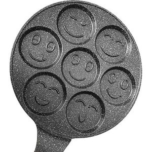 Cheffinger Smiley Emoji Pannenkoekenpan Ø26cm Inductie Gegoten Aluminium