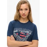 Superdry - Embellish Varsity - T-shirt - Relaxed Fit - Korte Mouwen