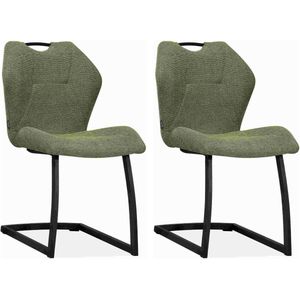 Stoel Riva - Turtle (groen) - set van 2 stoelen