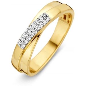 Ring bicolor briljant 0.11 crt.