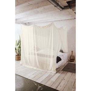 Deconet Bamboestof Klamboe - Shutian - L210 x B240cm Offwhite - 2pers