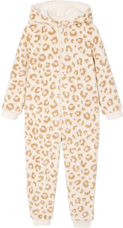 Vertbaudet - Jumpsuit - Luipaardprint - Meisjespyjama - Sherpa