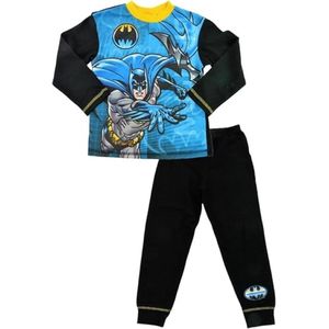 DC Comics Batman - Pyjama - maat 134/140 - Kinderpyjama - zwart met blauw