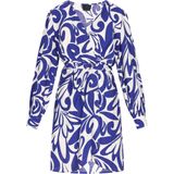 DreiMaster Klassik Jurk  blauw / wit