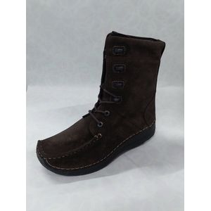 WOLKY 6254 / Seamy - Boot / halfhoge veterschoenen / bruin / maat 36