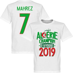 Algerije Afrika Cup 2019 Mahrez Winners T-Shirt - Wit - L