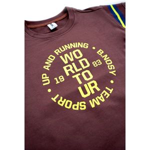 B.Nosy - Jongens sweater - Brown - Maat 116