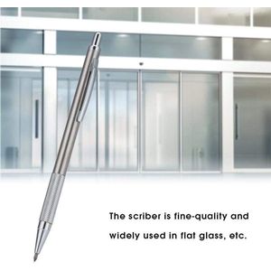 Scriber pen 2 kleuren diamant glassnijder wolfraamstaal punt graveerpen - Zilver