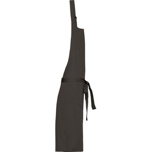 Schort/Tuniek/Werkblouse Unisex One Size Kariban Dark Grey 100% Katoen