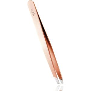 Schuine Wenkbrauwpincet Gold - Special Edition Fides Roségoud - Wenkbrauwen Plukken - Verguld