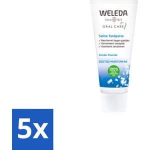 WELEDA - Tandpasta Saline - 75ml - Bulkverpakking - 5 stuks