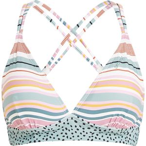 Protest Mixsupera 23 – Triangel bikini top Dames – Kruisbanden – Uitneembare vulling – Mix & Match – Duskyrose