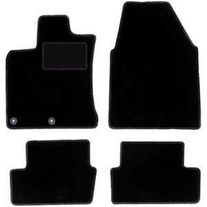 Zwarte veloursmatten voor: Nissan Qashqai I J10 crossover (2006-2013)